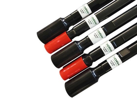 Round 12 Feet T38 Drill Extension Rod / Steel Drill Rod With Wrench Flat 32mm