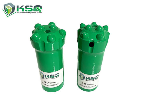 R25 Short Skirt Spherical Dia.33-45mm Tungsten Carbide Button Drill Bit