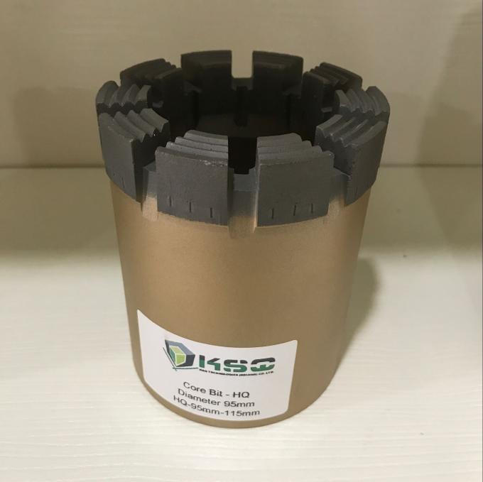Impregnated Diamond Core PDC Drill Bit For Mineral Exploration / Core Sampler Drilling