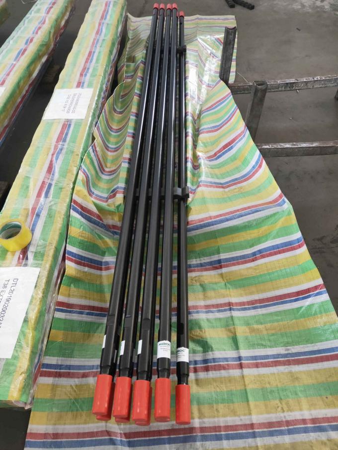 T38 Threaded Extension Rod Round 4 Feet 1220mm With Integrated Carburizing