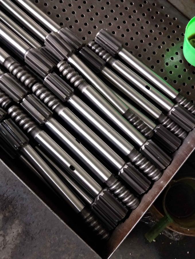 Diameter 51mm Rock Drill Parts / Drill Bit Shank Adapter T45 Length 500mm