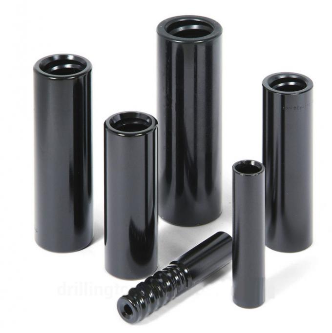 T38 190mm Top Hammer Threaded Pipe Joint Coupling Sleeves